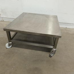 Mobile s/s table - 85x90x41 cm